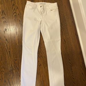 J brand white jeans - barely worn (less than 2x)